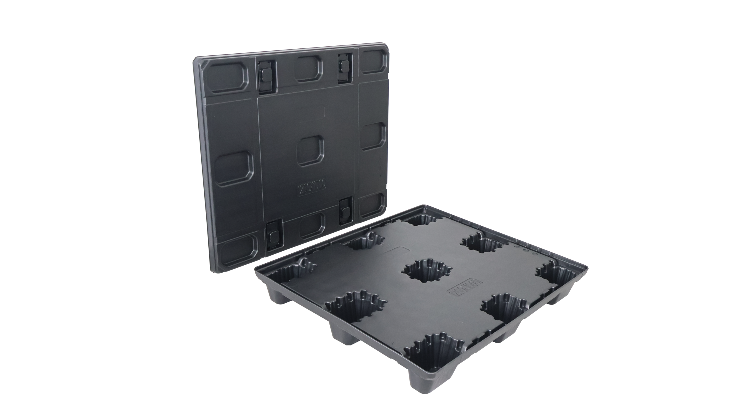 Removable lid of sleeve pack pallet container