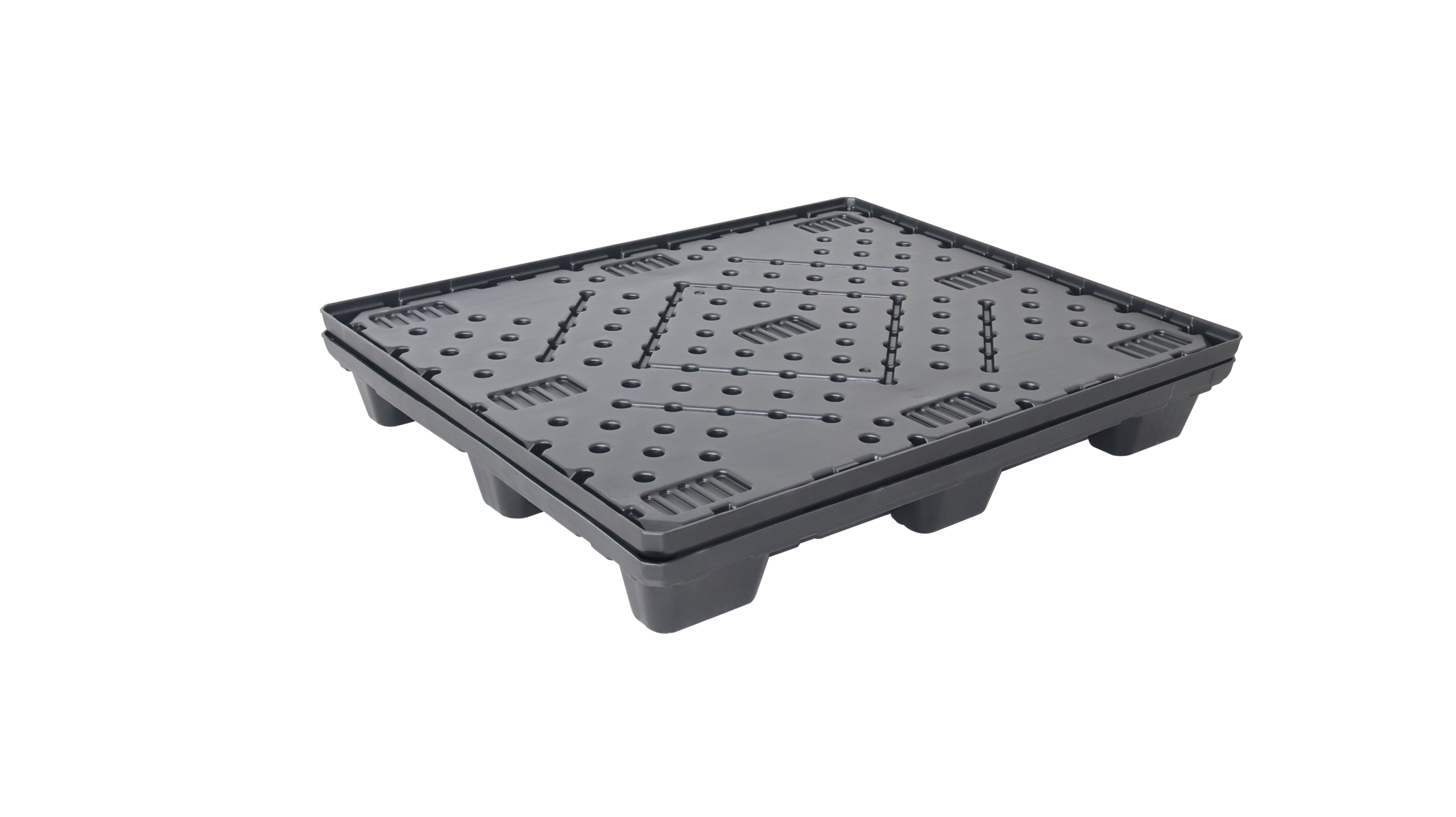Close-up of the base pallet structure