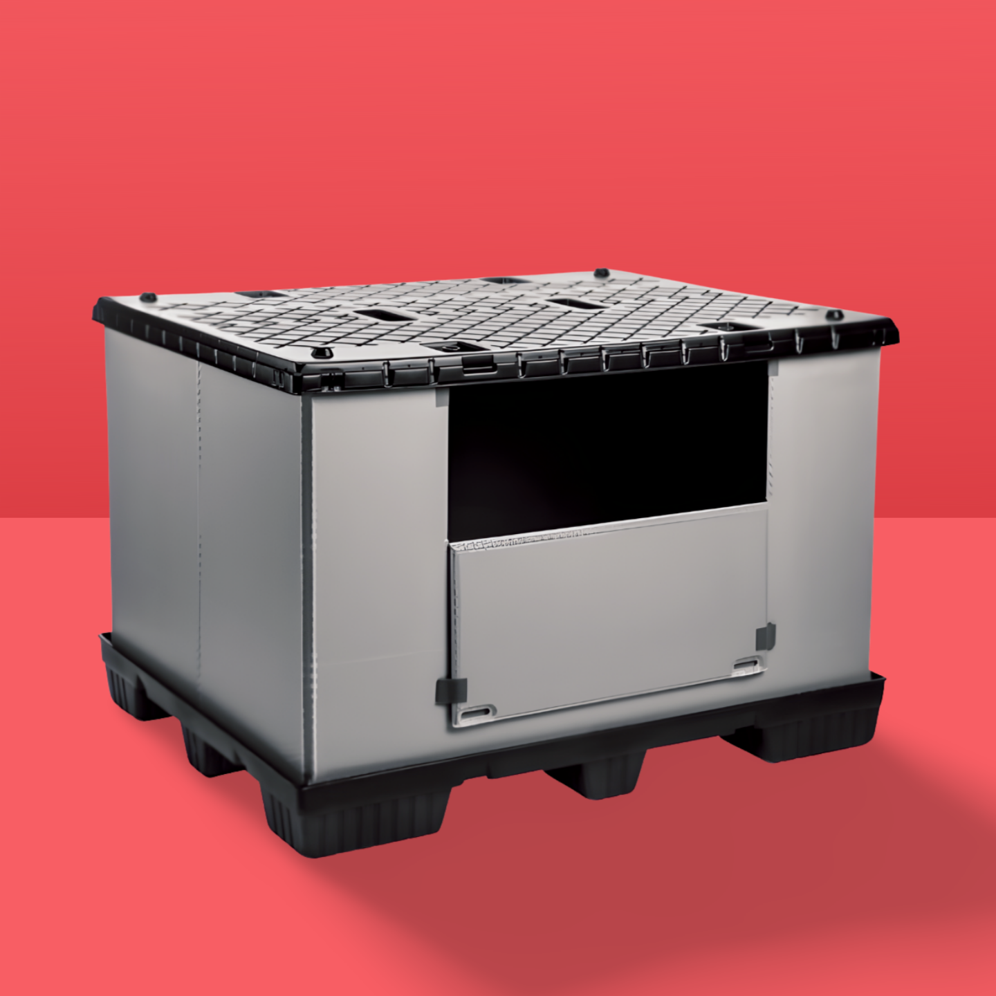 Sleeve Pack Pallet Container -- corrugated plastic bulk box