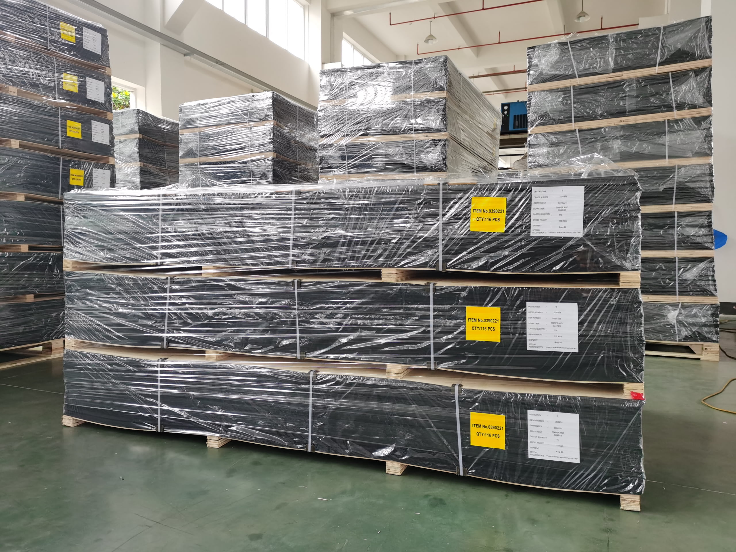 Export packaging and shipping